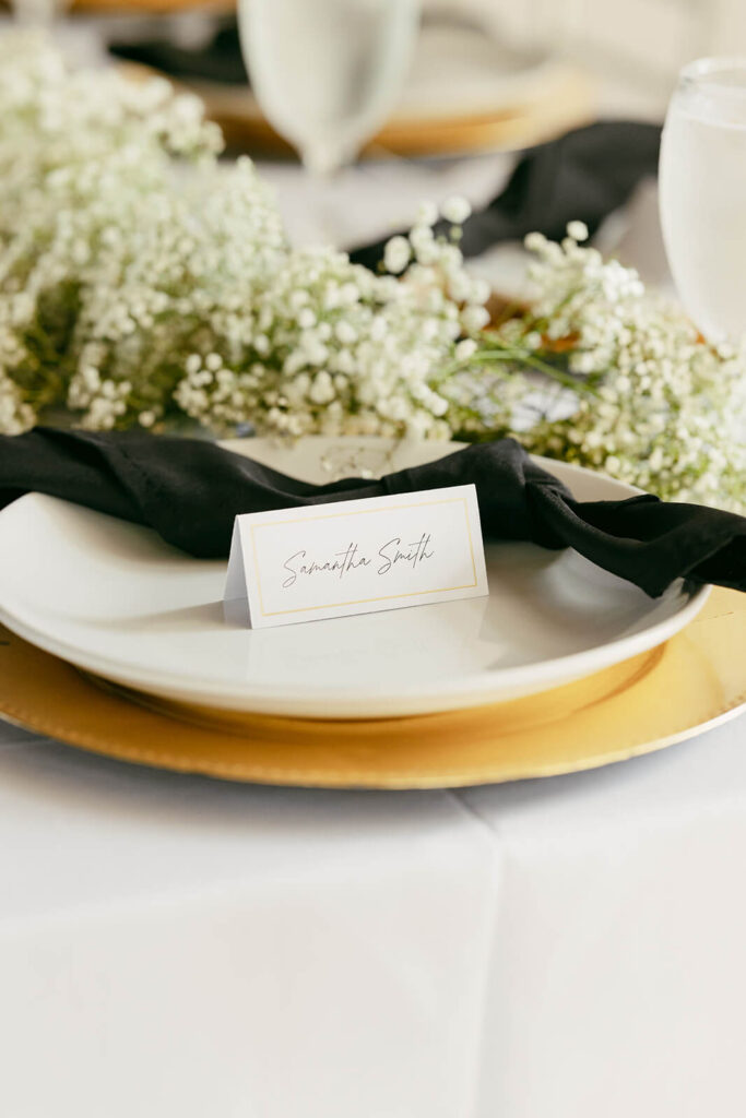 Wedding Flowers Table Setting