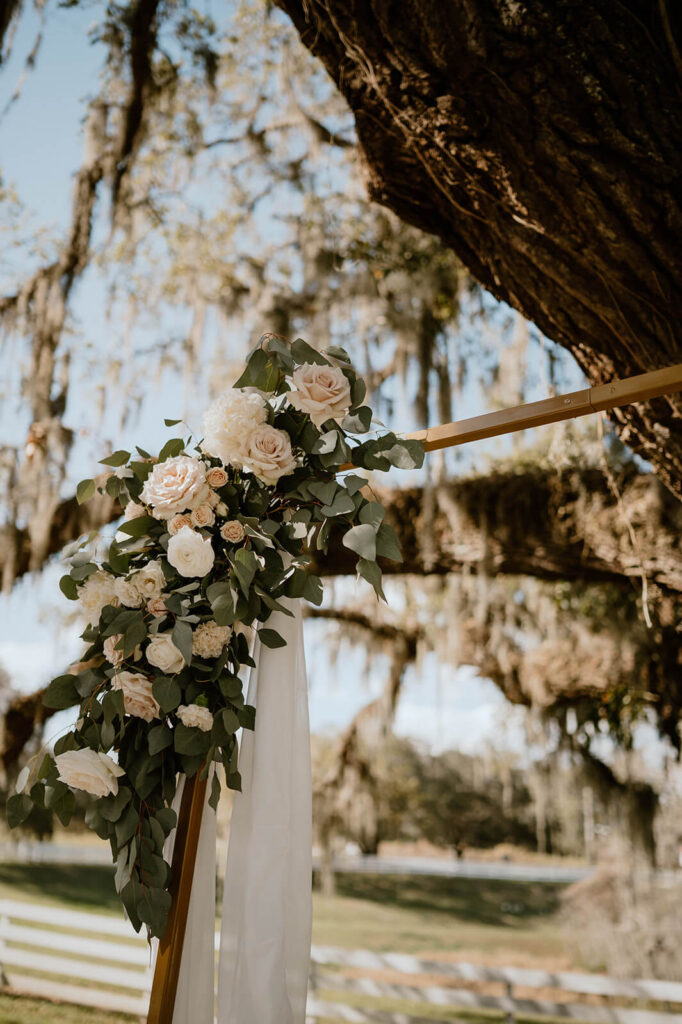 Apopka Florida Wedding Arch Flowers