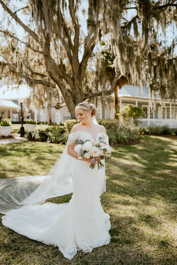 Bride Holding Flowers Apopka Florida